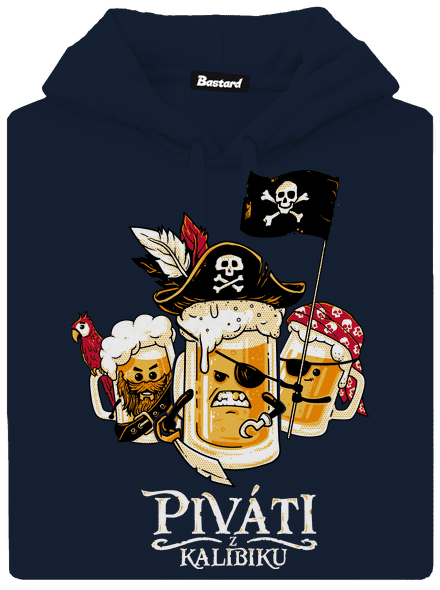 Piváti z Karibiku pánska mikina klokanka Navy