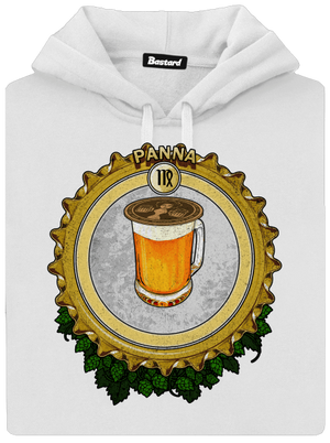 Pivný horoskop: Panna dámska mikina klokanka White