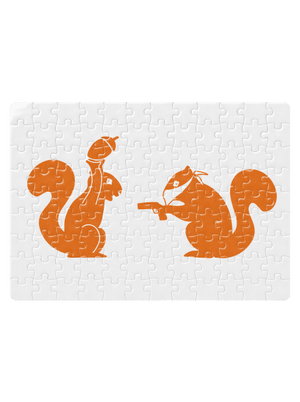 Veveričky puzzle White