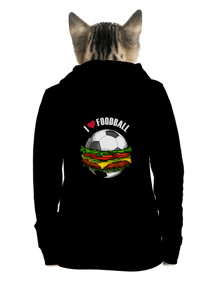 Foodball dámska mikina na zips Black