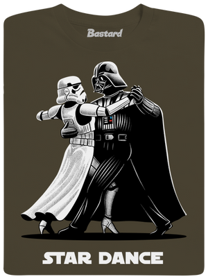 Star dance pánske tričko Urban Khaki