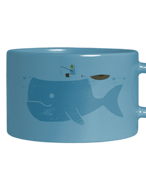 Rybárčenie hrnček makronka Blue Macaron