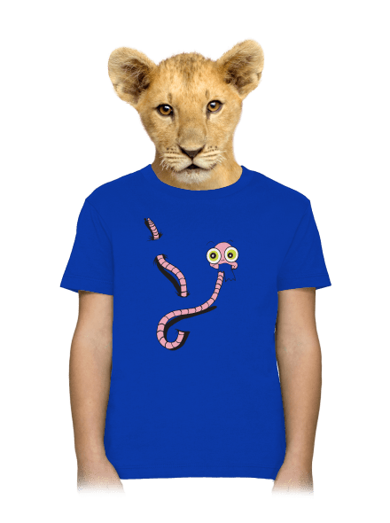 Červ detské tričko Royal Blue