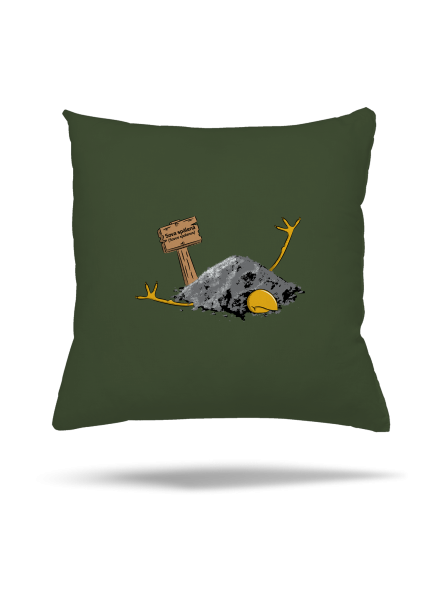 Sova spálená vankúš Olive Green