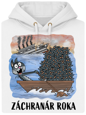 Záchranár roka unisex mikina premium Snowwhite