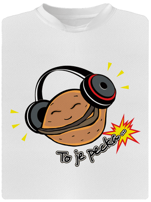 Pecka detské športové tričko White