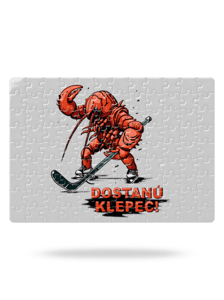 Dostanú klepec puzzle White