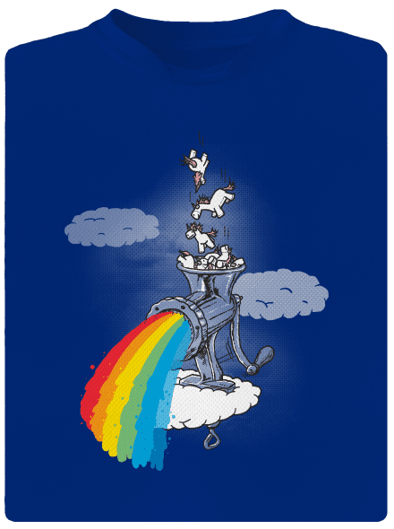 Ako vzniká dúha pánske športové tričko Royal Blue Mal