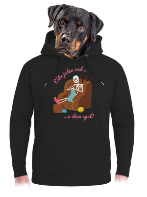 Ešte jeden rad unisex mikina premium Dark Black