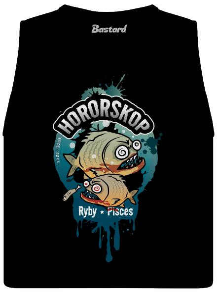 Hororskop - Ryby dámske tielko voľné Black
