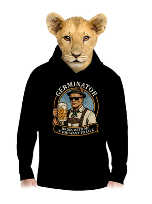 Germinator detská mikina klokanka Black