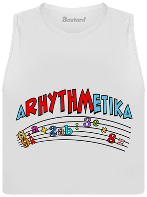 Arhythmetika dámske tielko voľné White