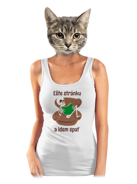 Ešte stránku dámske tielko klasické White