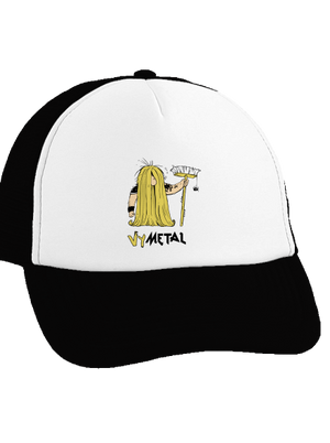 Metalista šiltovka truckerka Black cap