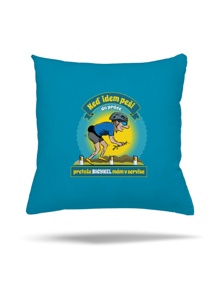 Závislosť na bicykli vankúš Blue Turquoise