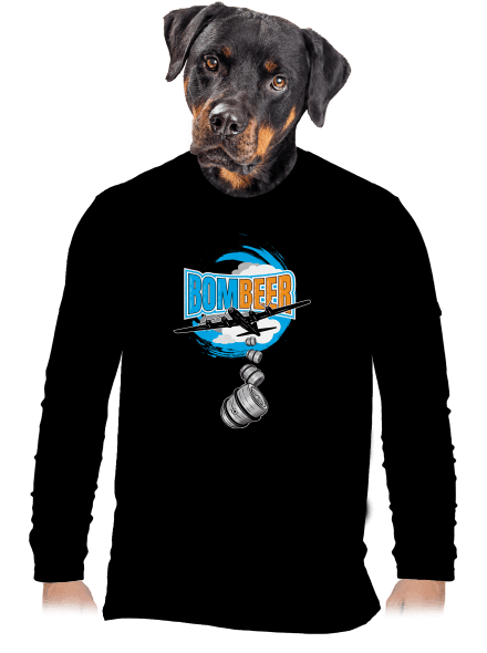 BomBeer pánske dlhý rukáv Black