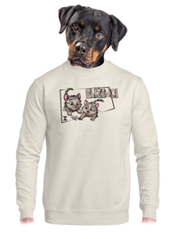 unisex mikina bez kapucne