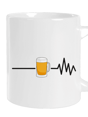 Beer help veľký hrnček White