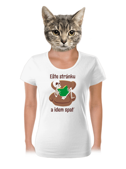 Ešte stránku dámske tričko White