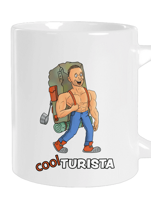 Cool turista veľký hrnček White