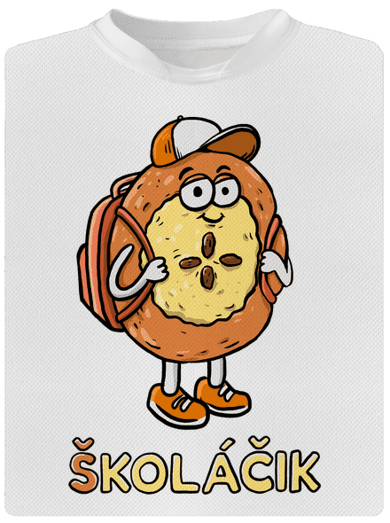 Školáčik detské športové tričko White