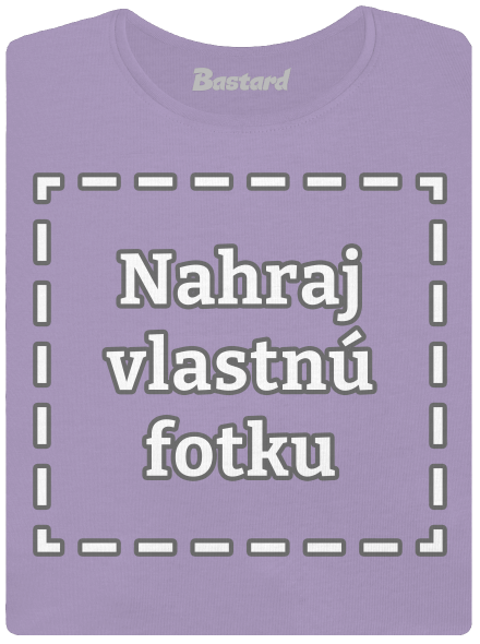 Vlastná potlač dámske tričko s lemom Lavender