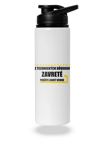 Zadný vchod flaša na vodu White