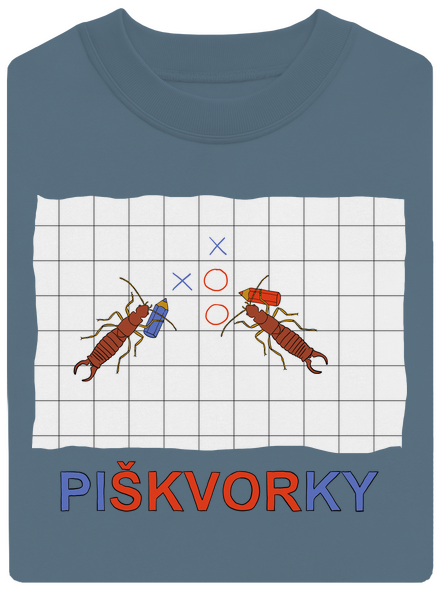 Škvorí piškvorky unisex mikina bez kapucne Nordic Blue