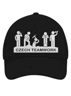 Czech Teamwork šiltovka baseballka Black