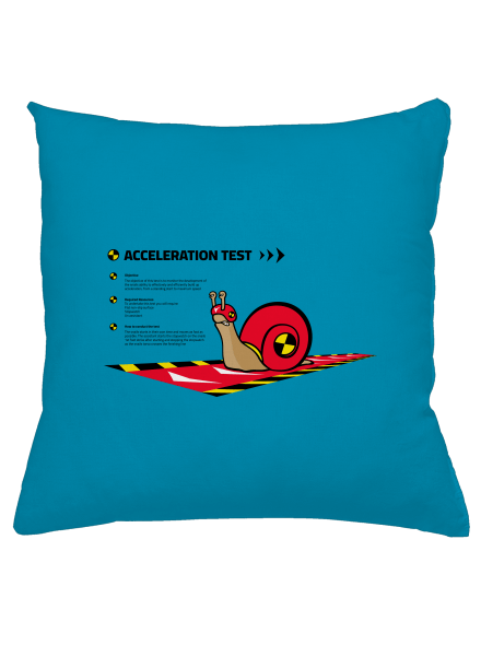 Snail test vankúš Blue Turquoise