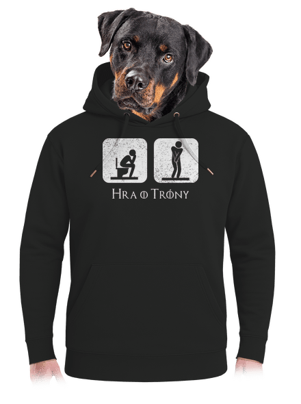 Hra o trůny unisex mikina premium Dark Black