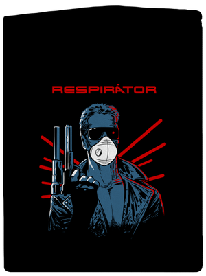 Respirátor dámska mikina na zips Black