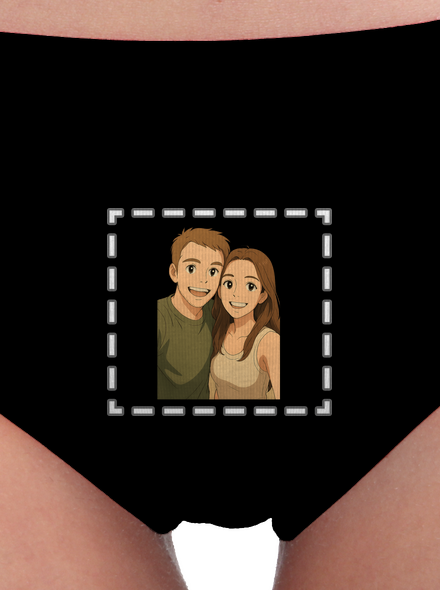 Ghibli efekt z vlastnej fotky dámske nohavičky Black