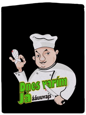 Dnes varím ja dámska mikina na zips Black