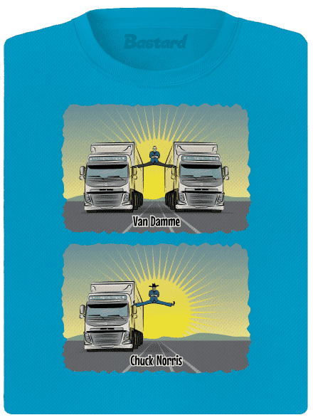 Chuck & Truck dámske športové tričko Blue Atol