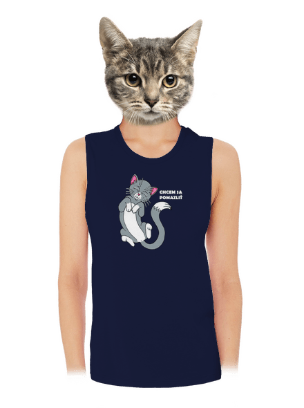 Chcem sa pomazliť dámske tielko voľné Navy