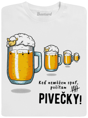 Pivečka pánske dlhý rukáv White