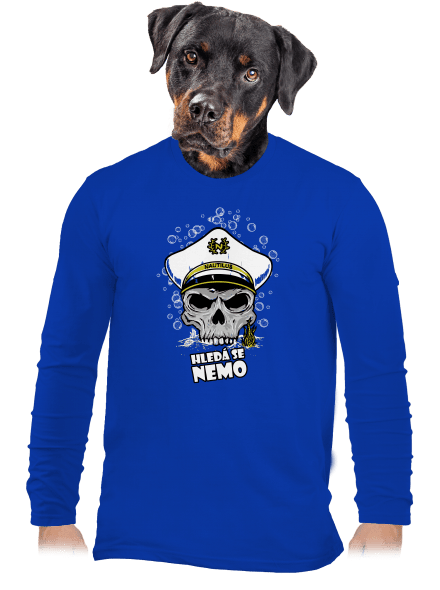 Kapitán Nemo pánske dlhý rukáv Royal Blue
