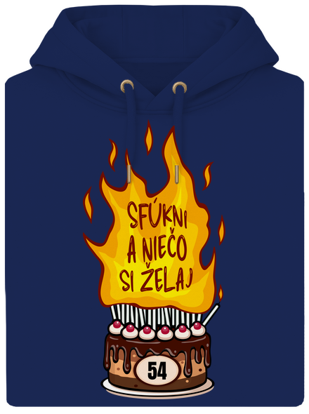 Sfúkni sviečky unisex mikina premium Navy