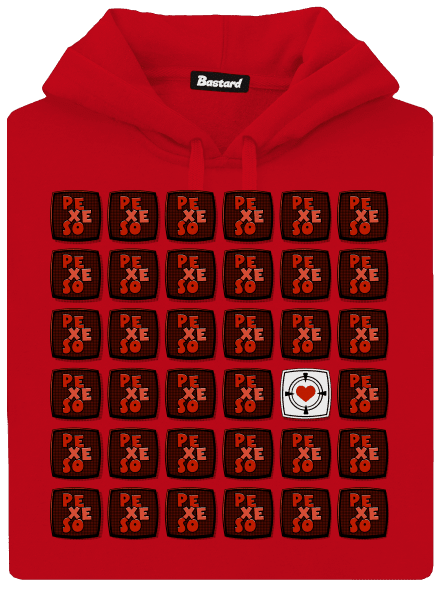 Pexeso pánska mikina klokanka Red