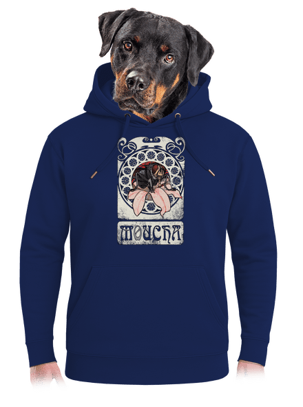 Mucha unisex mikina premium Navy