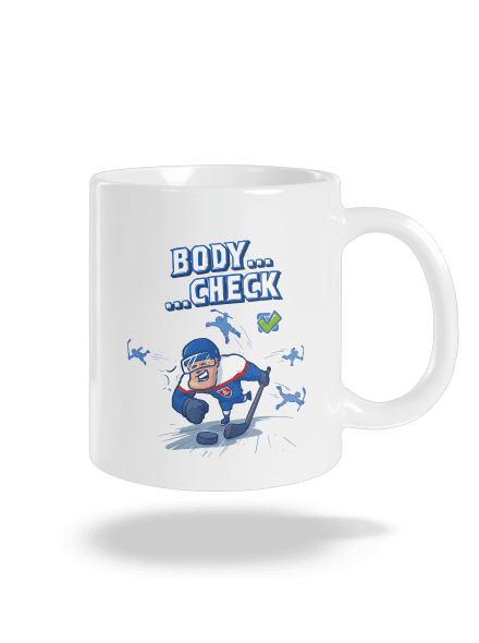 Body check klasický hrnček White