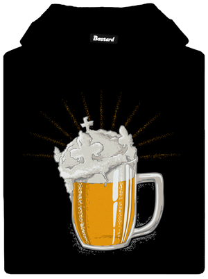 České zlato pánska mikina klokanka Black