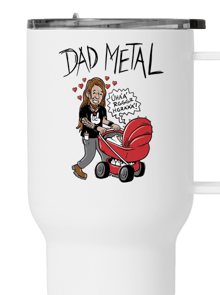 Dad metal termohrnček White