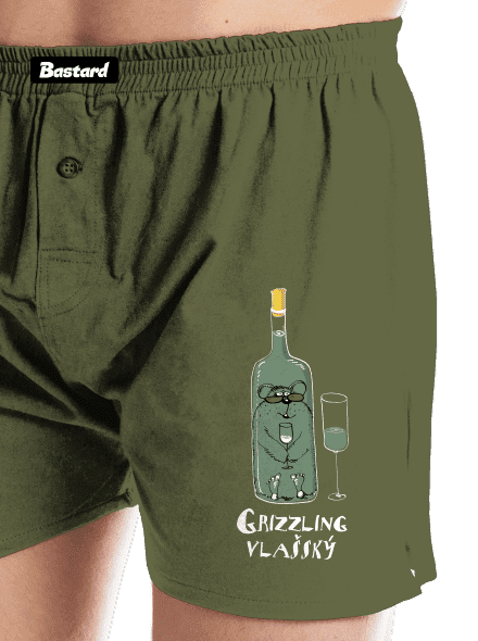 Grizzling Vlašský pánske trenky Khaki