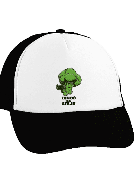 Zahoď ten stejk šiltovka truckerka Black cap