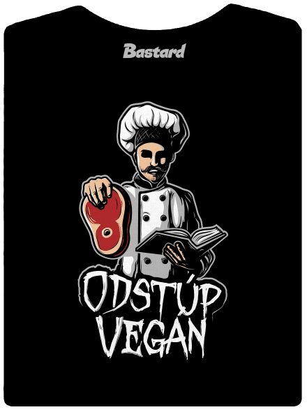 Odstup vegane dámske tričko s lemom Black