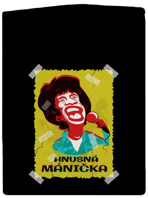 Mánička pánska mikina na zips Black