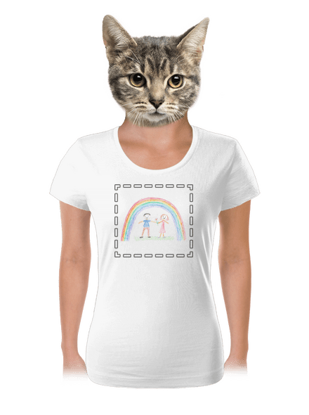 Detské kresby - Nahraj vlastnú dámske tričko White