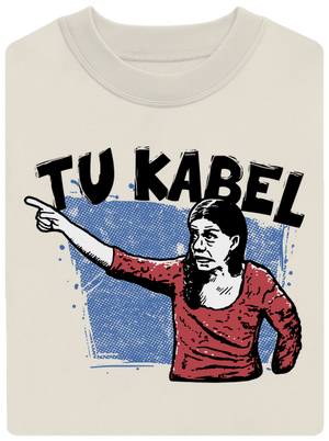 Tukabel unisex mikina bez kapucne Off White